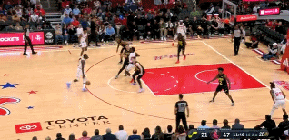 老夫聊发少年狂！杰夫-格林突破想要隔扣凯斯勒 可惜砸飞